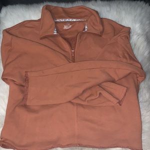 🍍size L aerie 1/4 zip cropped sweater🍍